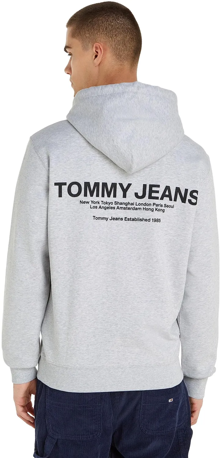 Tommy Jeans Reg Entry Graphic Hoodie Grau Kapuzenpulli XS