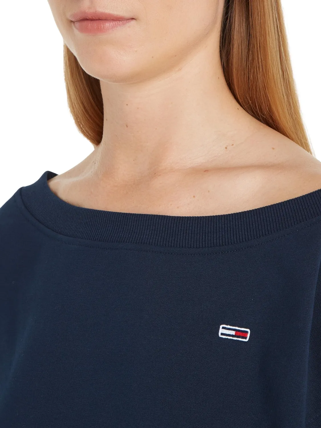 Tommy Jeans Damen Sweatshirt Off-Shoulder Baumwolle