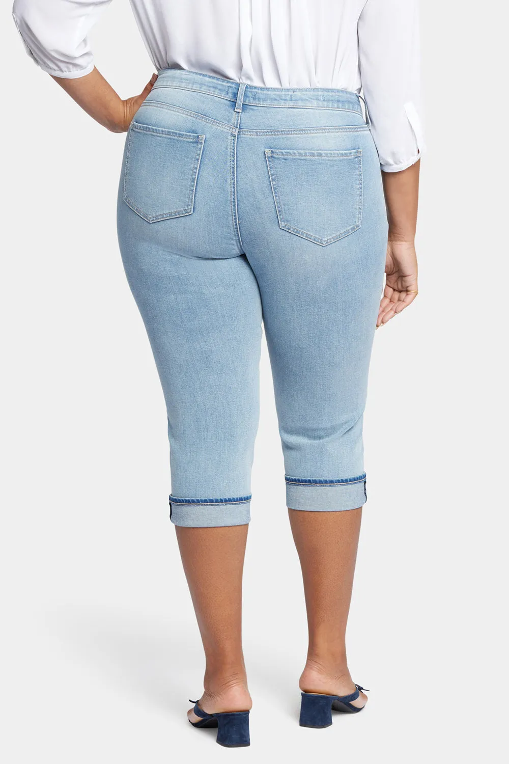 NYDJ Marilyn Straight Crop Plus Jeans Afterglow