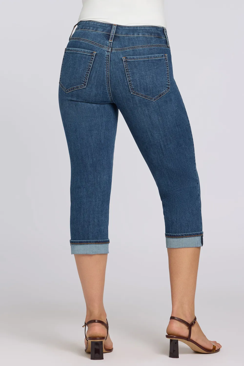 NYDJ Marilyn Straight Crop Jeans Petite Sunset Villa Denim