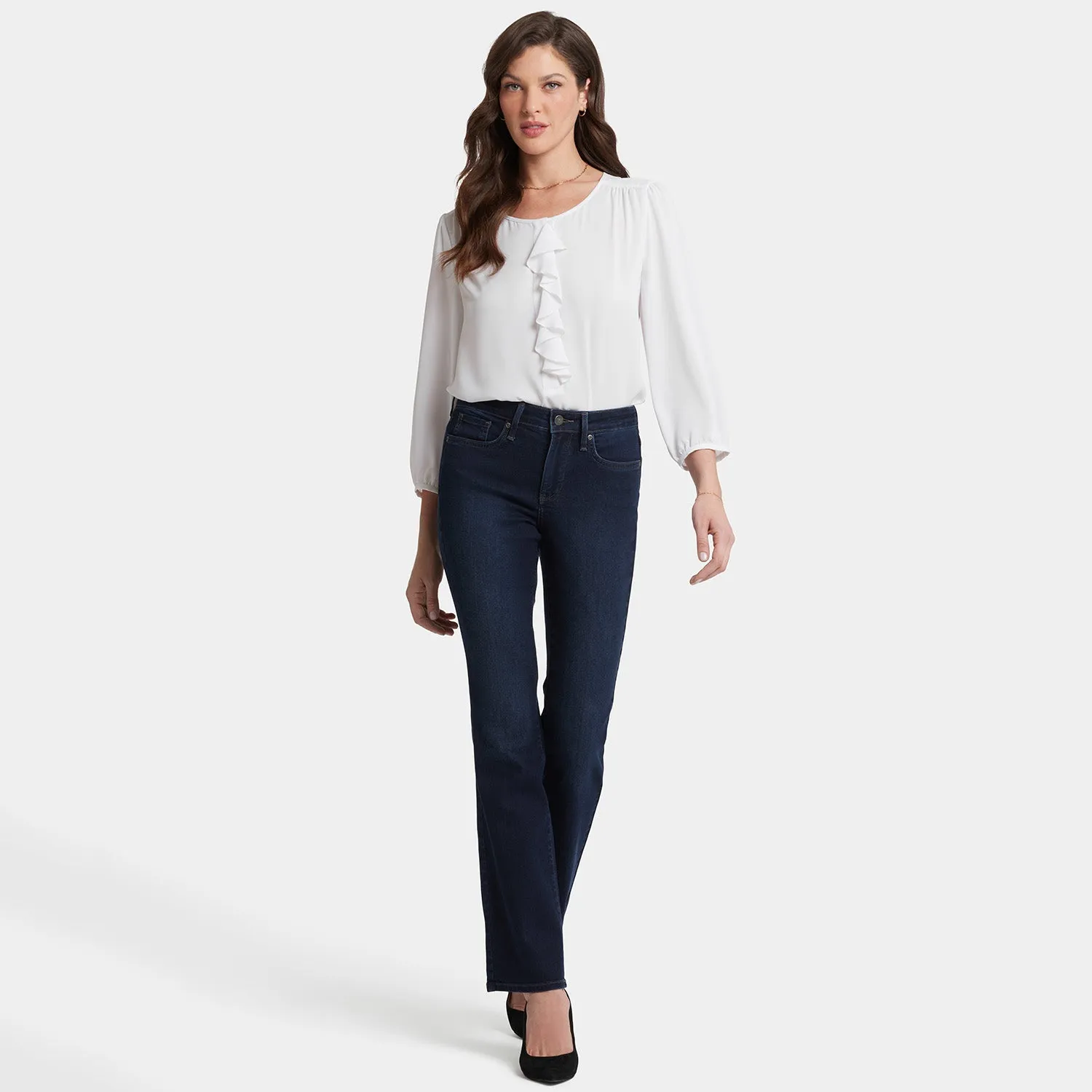 NYDJ Barbara Bootcut Jeans Burbank Wash mit Lift Tuck