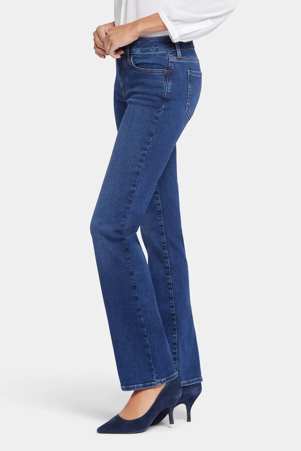 NYDJ Marilyn Straight Jeans Cooper Dunkelblau
