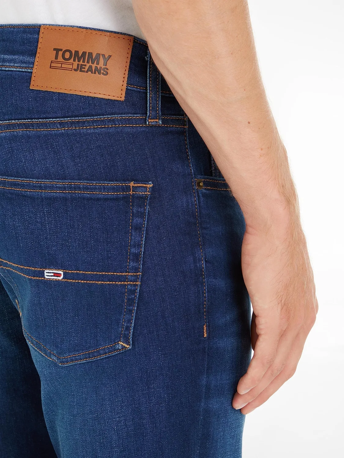 Tommy Jeans Austin Slim Tapered Jeans 27W/32L Dunkelblau Stretch
