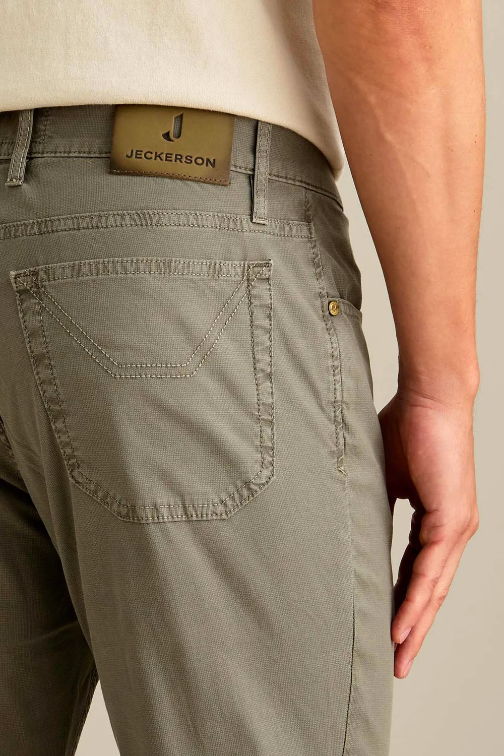 Jeckerson Jordan Slim Fit Herren Chino Militärgrün