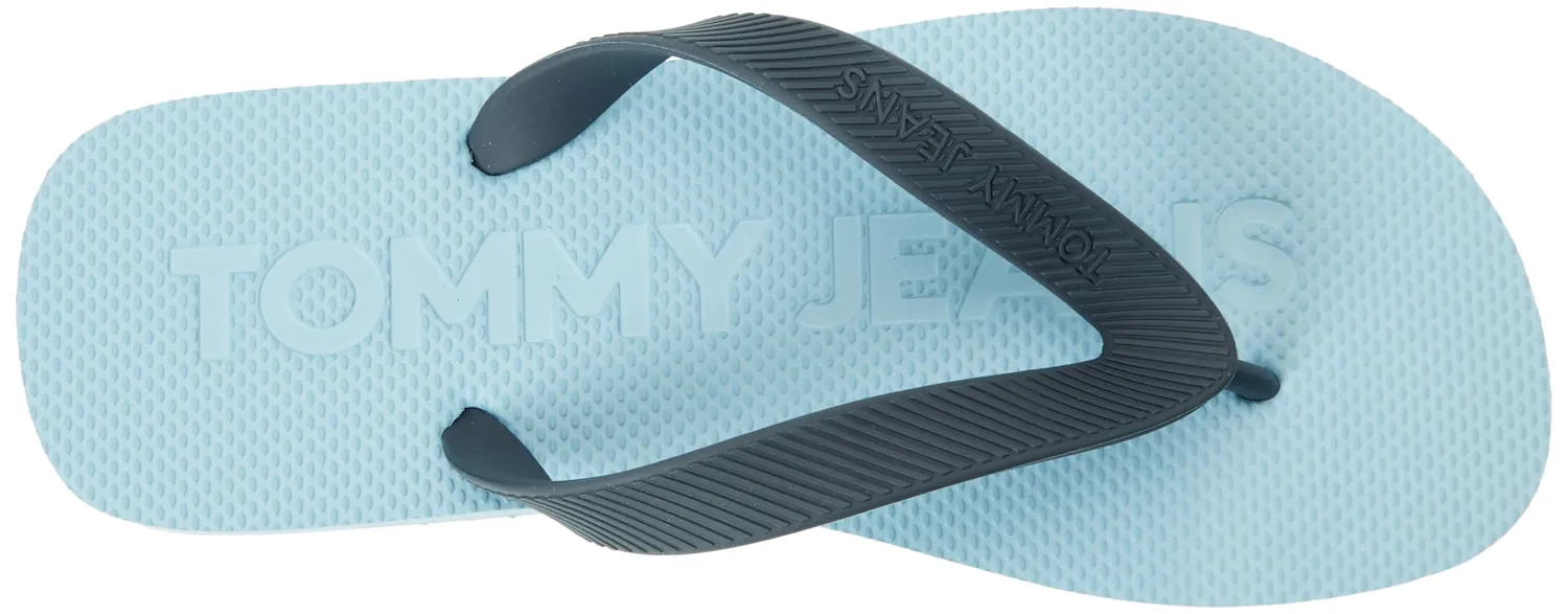 Tommy Jeans Herren Flip Flops Blau 42