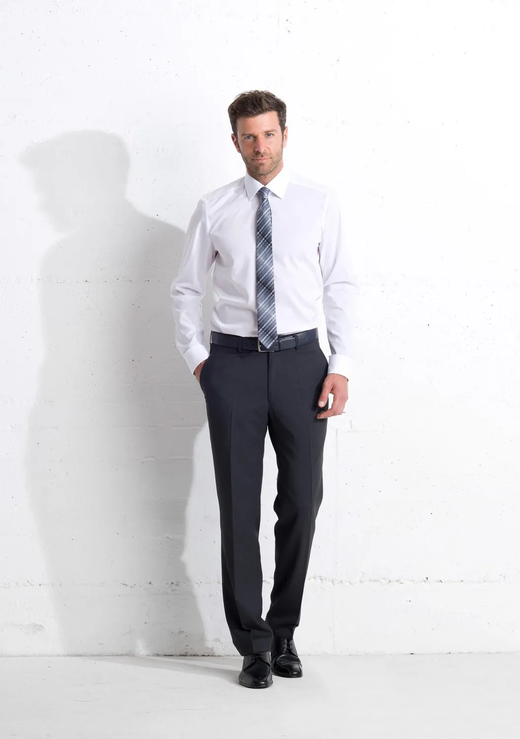 AUBI Modell 26 Businesshose Flat Front Stretch