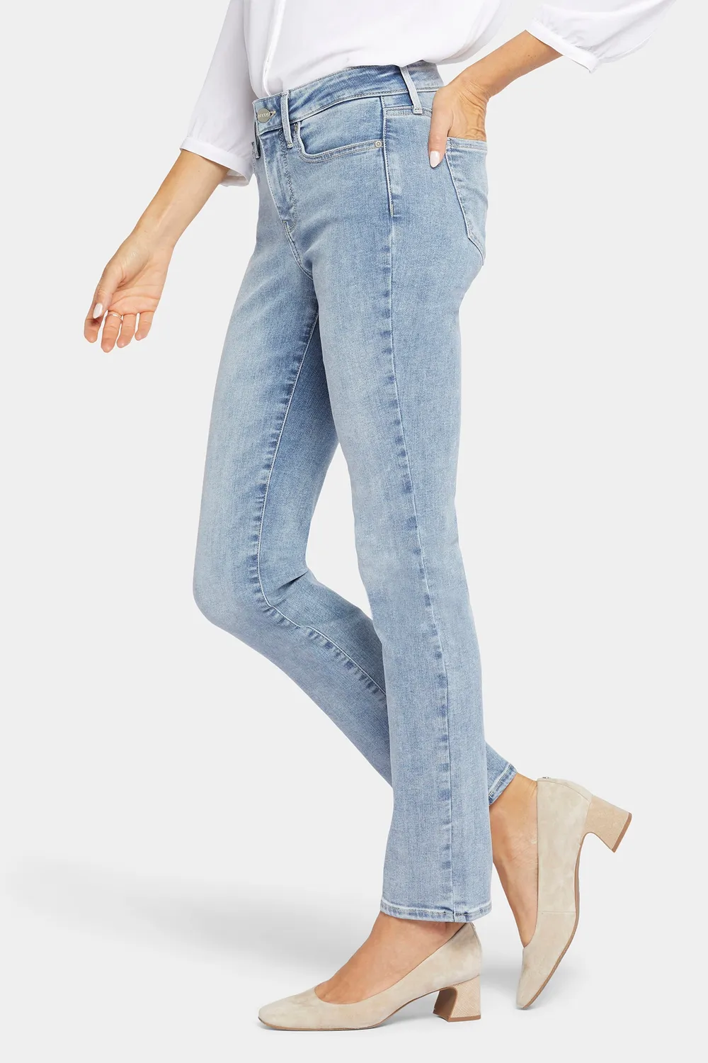 NYDJ Sheri Slim Jeans Langgröße Haley Hell