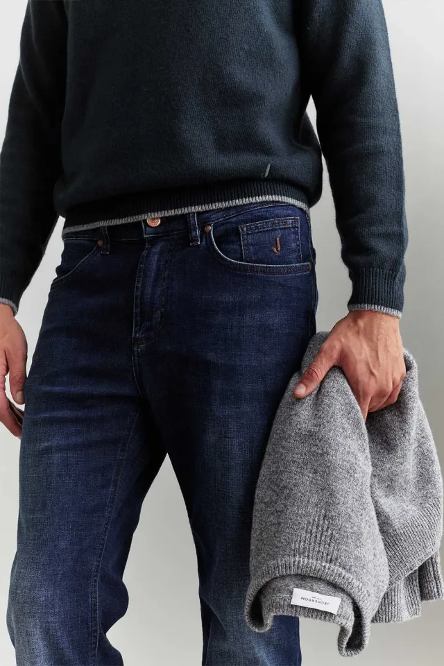 Jeckerson Jordan Slim Fit Jeans dunkelblau Indigo-Denim