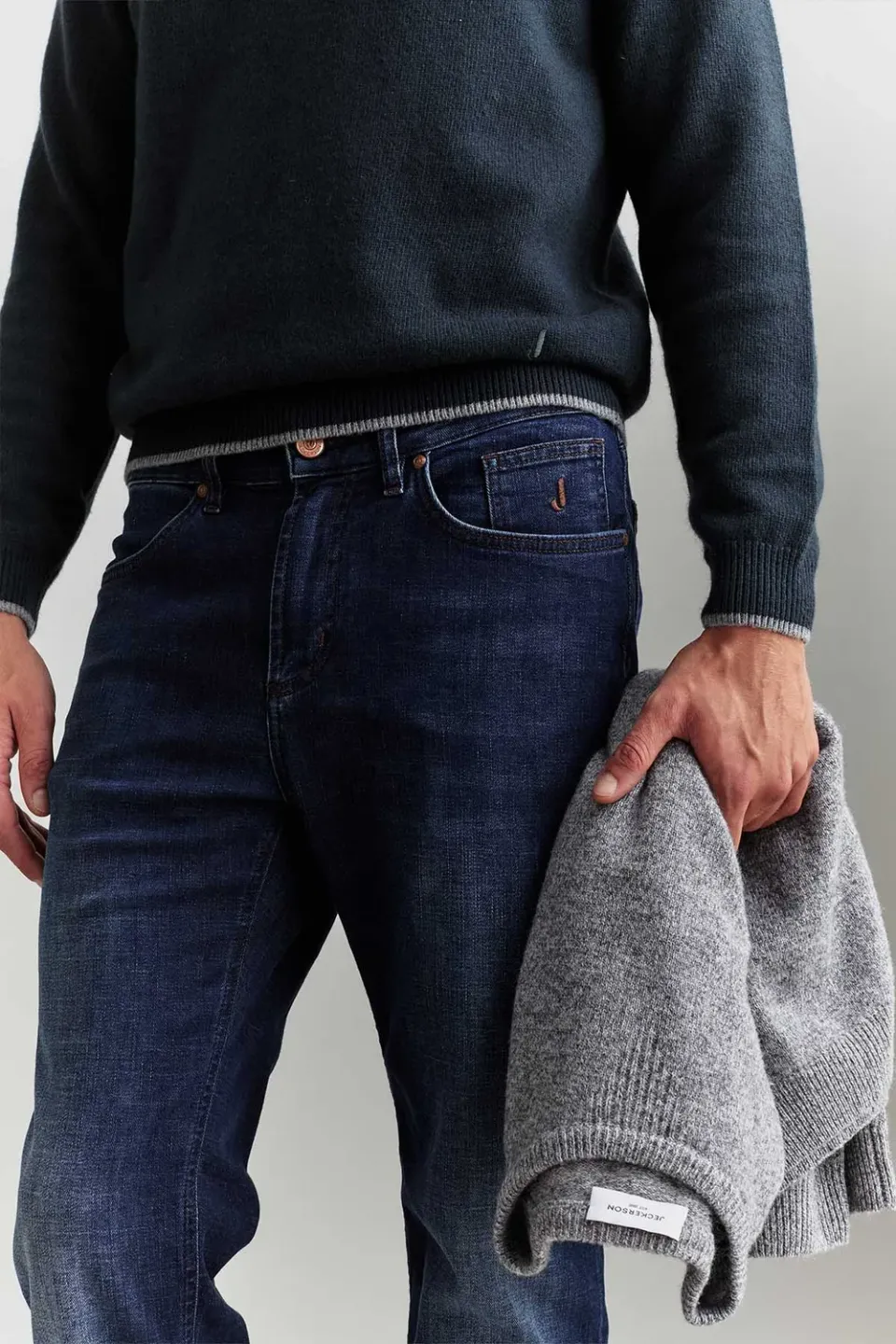 Jeckerson Jordan Slim Fit Jeans dunkelblau Indigo-Denim