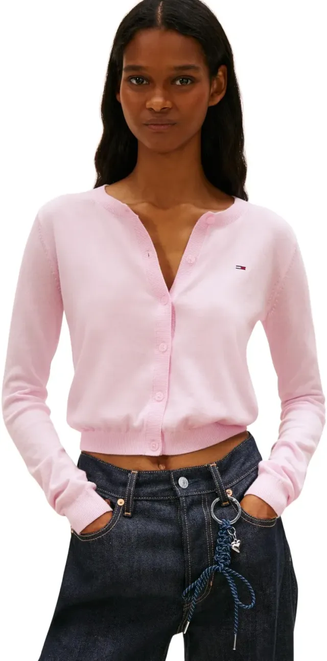 Tommy Jeans Essential Crew Neck Cardigan Strickjacke