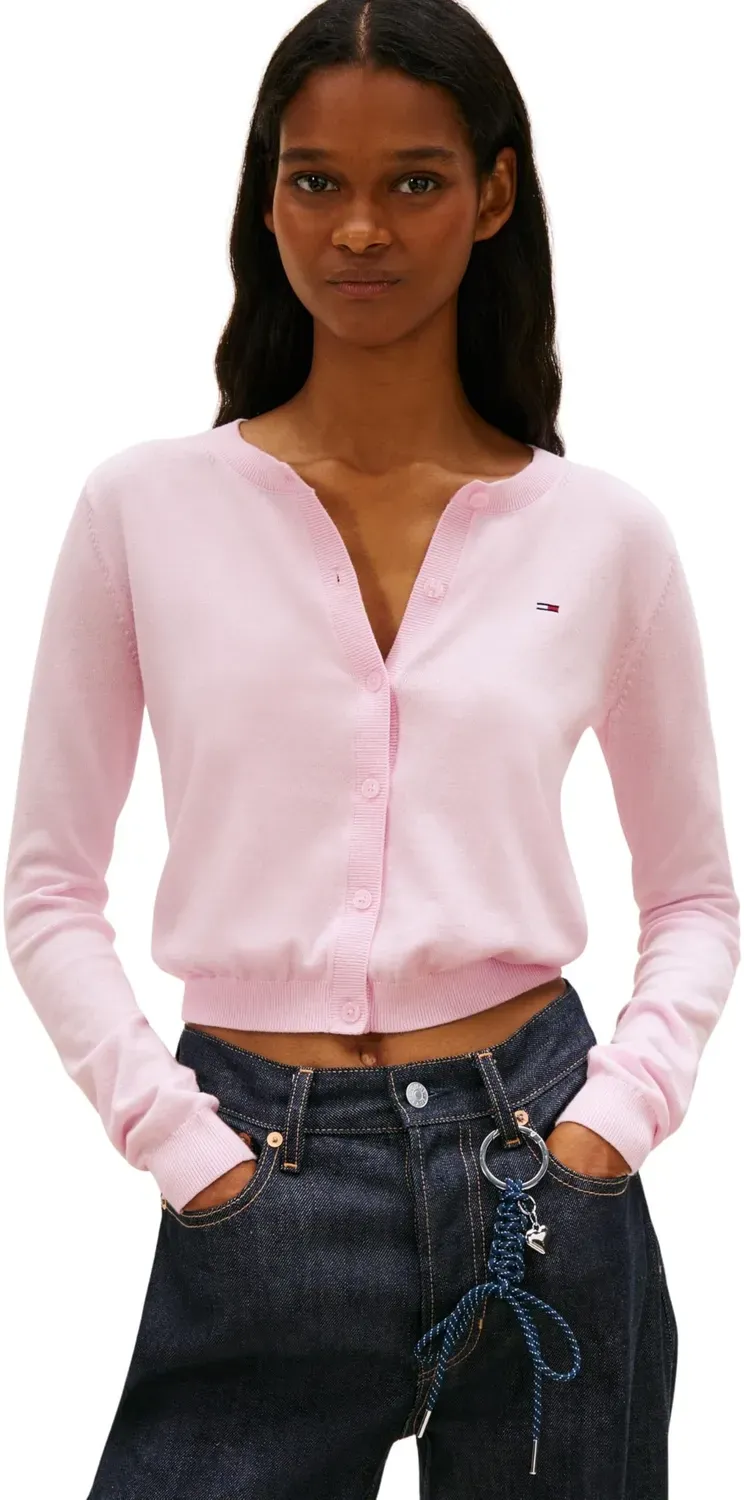 Tommy Jeans Essential Crew Neck Cardigan Strickjacke