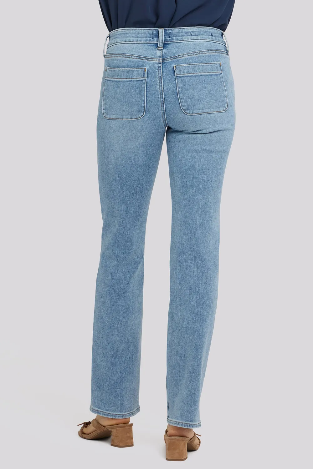NYDJ Marilyn Straight Jeans Tall Mist Springs