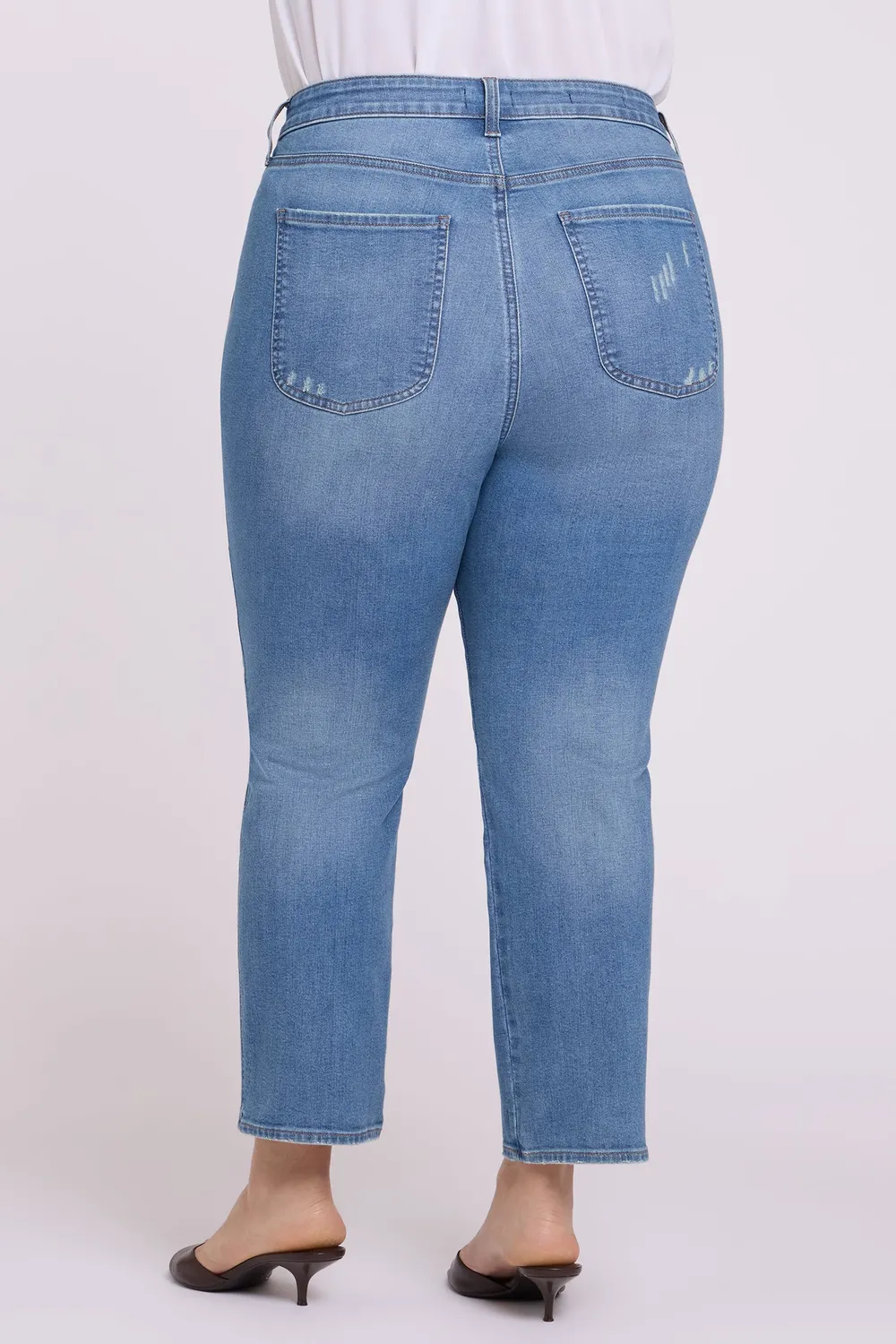 NYDJ Marilyn Straight Ankle Jeans Plus Port Sea schlank