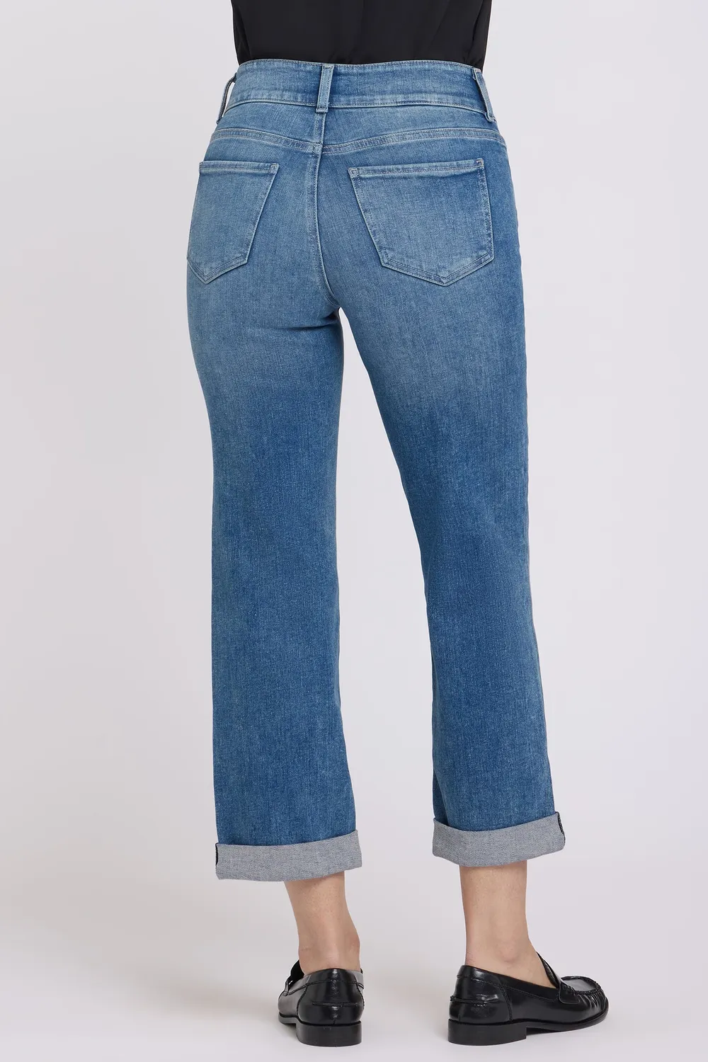 NYDJ Bailey Relaxed Straight Crop Jeans Breezy Palms High Rise