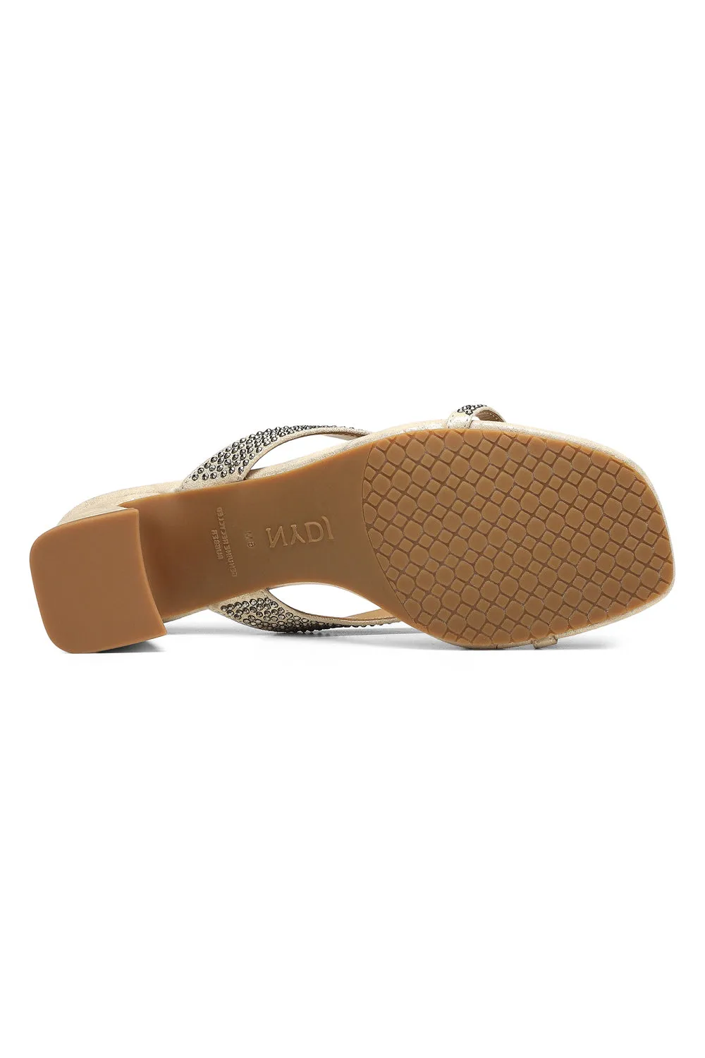 NYDJ Glynn Sandalen Light Gold Blockabsatz