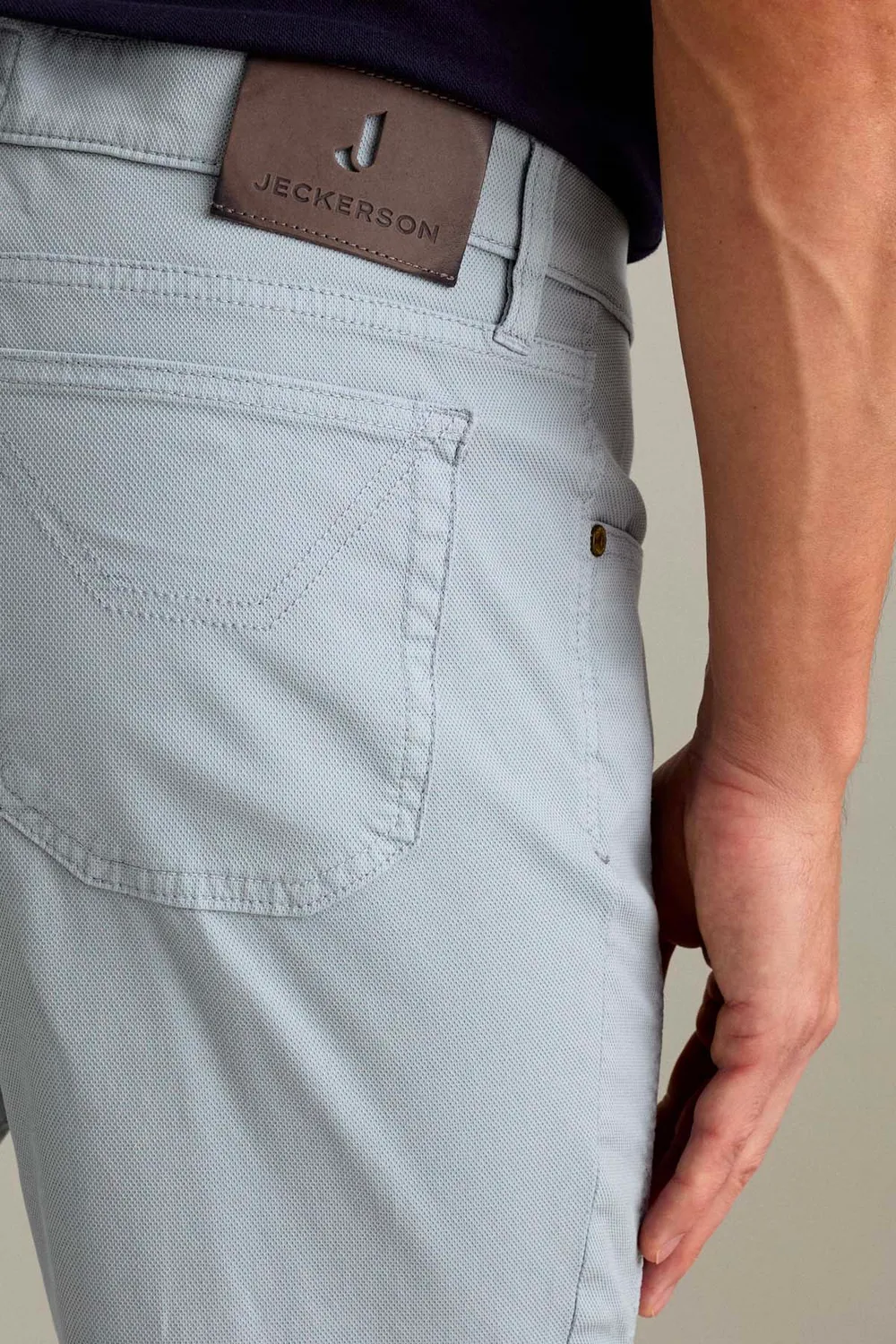 Jeckerson John Toppa Slim Fit Herrenhose Zementgrau