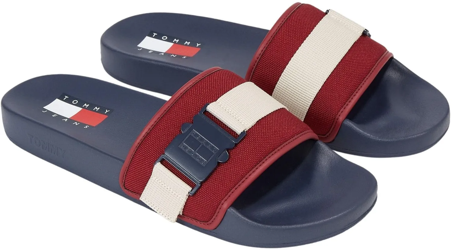 Tommy Jeans TJM Bucke Pool Slide Schlappen 46 EU