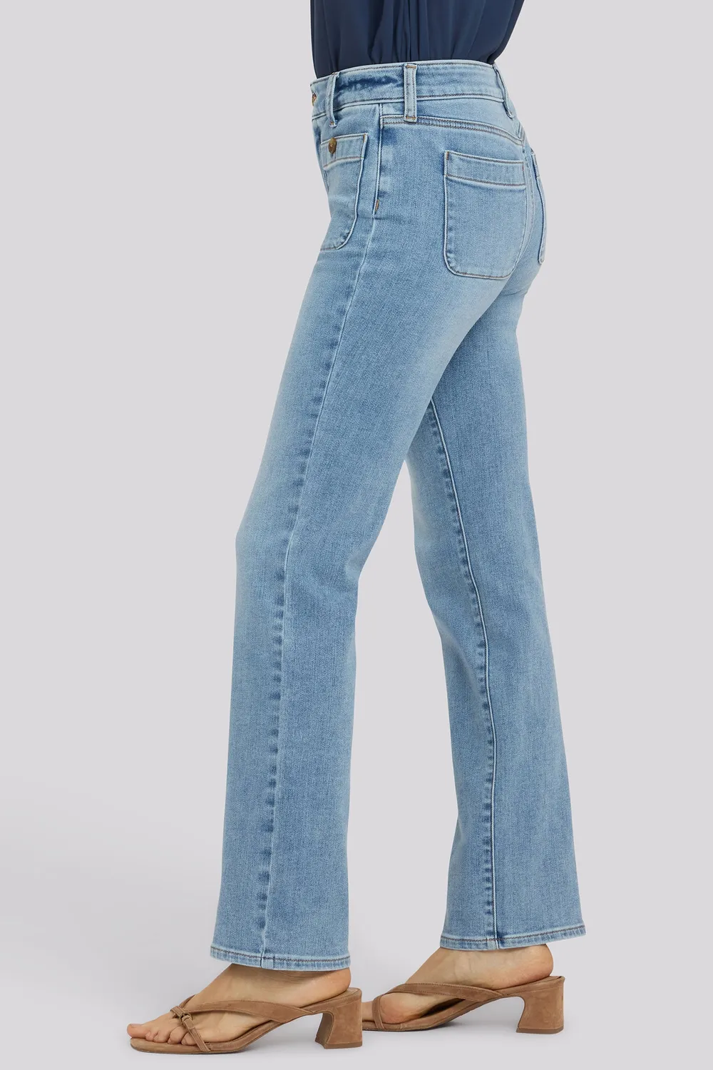 NYDJ Marilyn Straight Jeans Tall Mist Springs