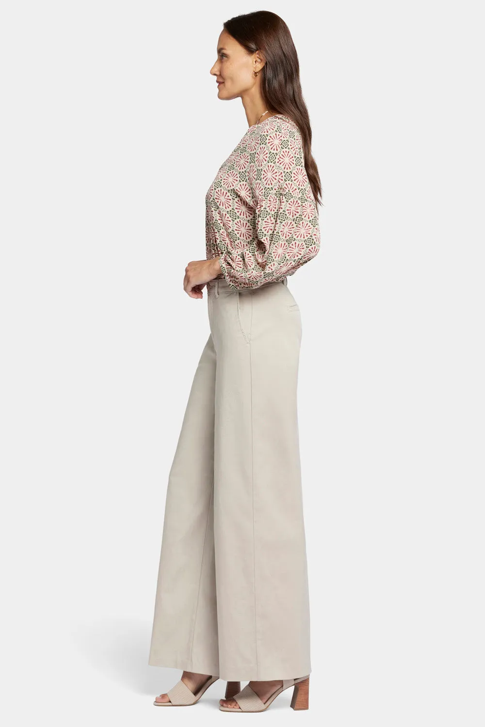 NYDJ Whitney Trouser Hose Feather Beige weit