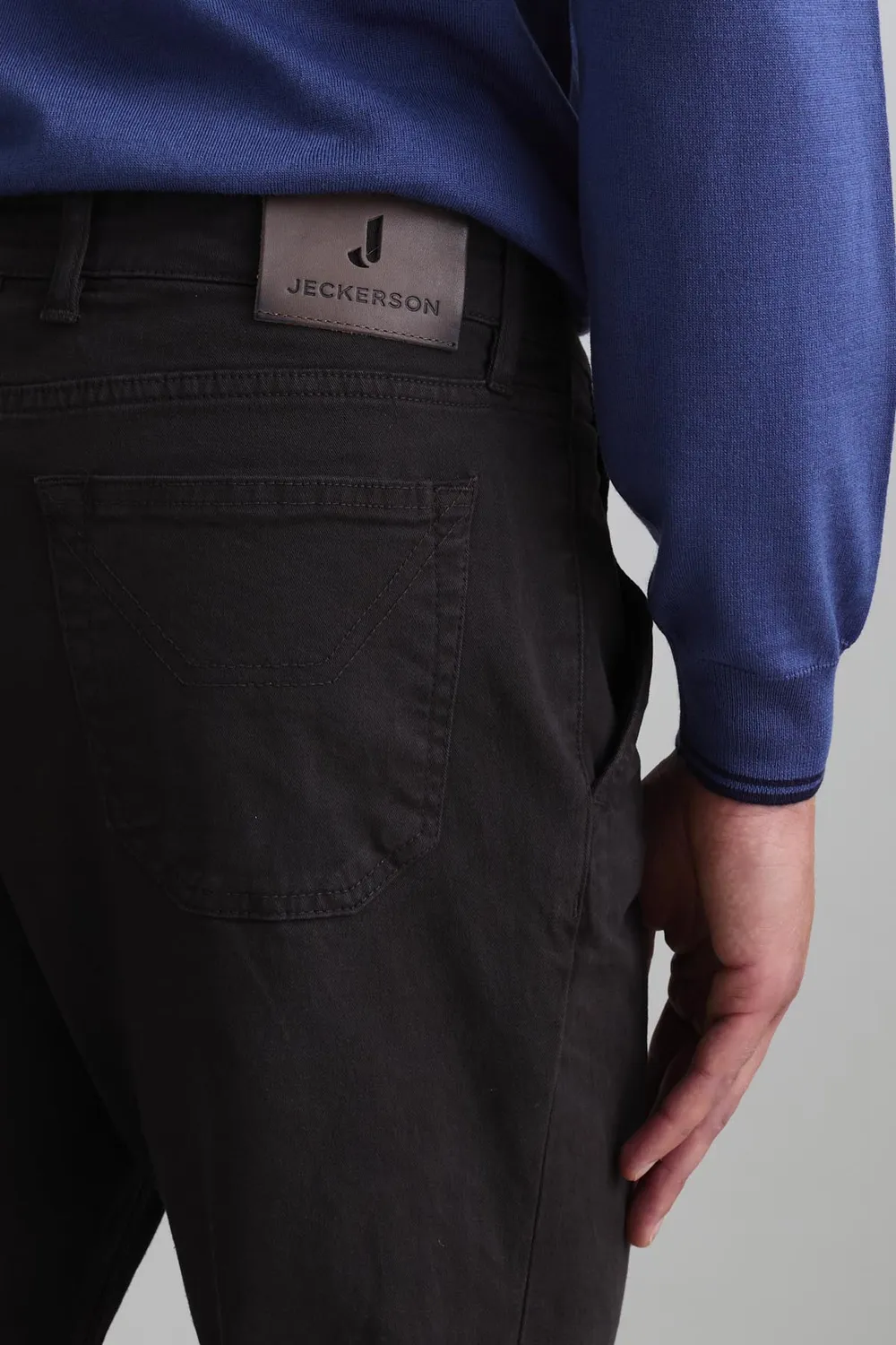 Jeckerson Julius Chino Herren braun Slim Fit Baumwolle