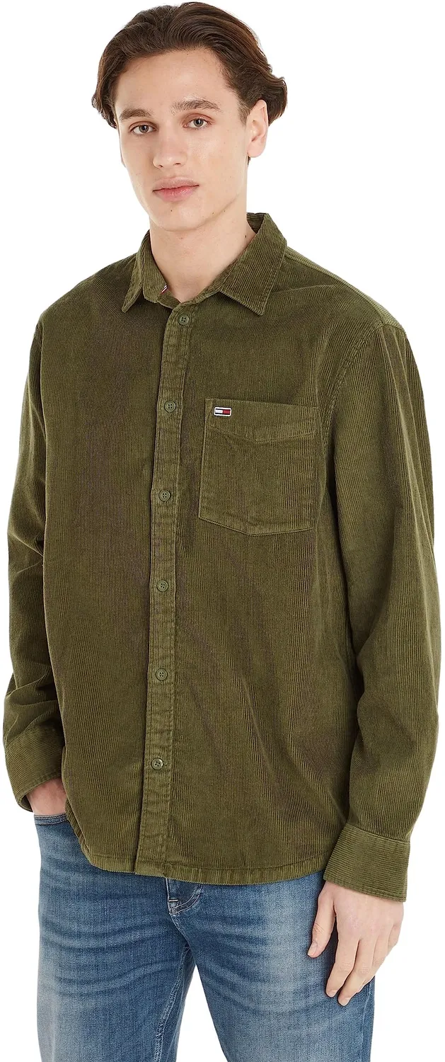 Tommy Jeans Freizeithemd Herren M Blau Regular-Fit
