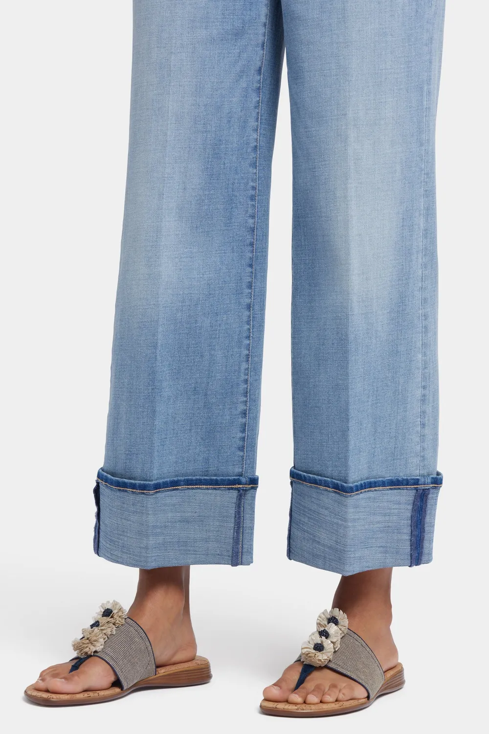 NYDJ Teresa Wide Leg Jeans Madison River blau