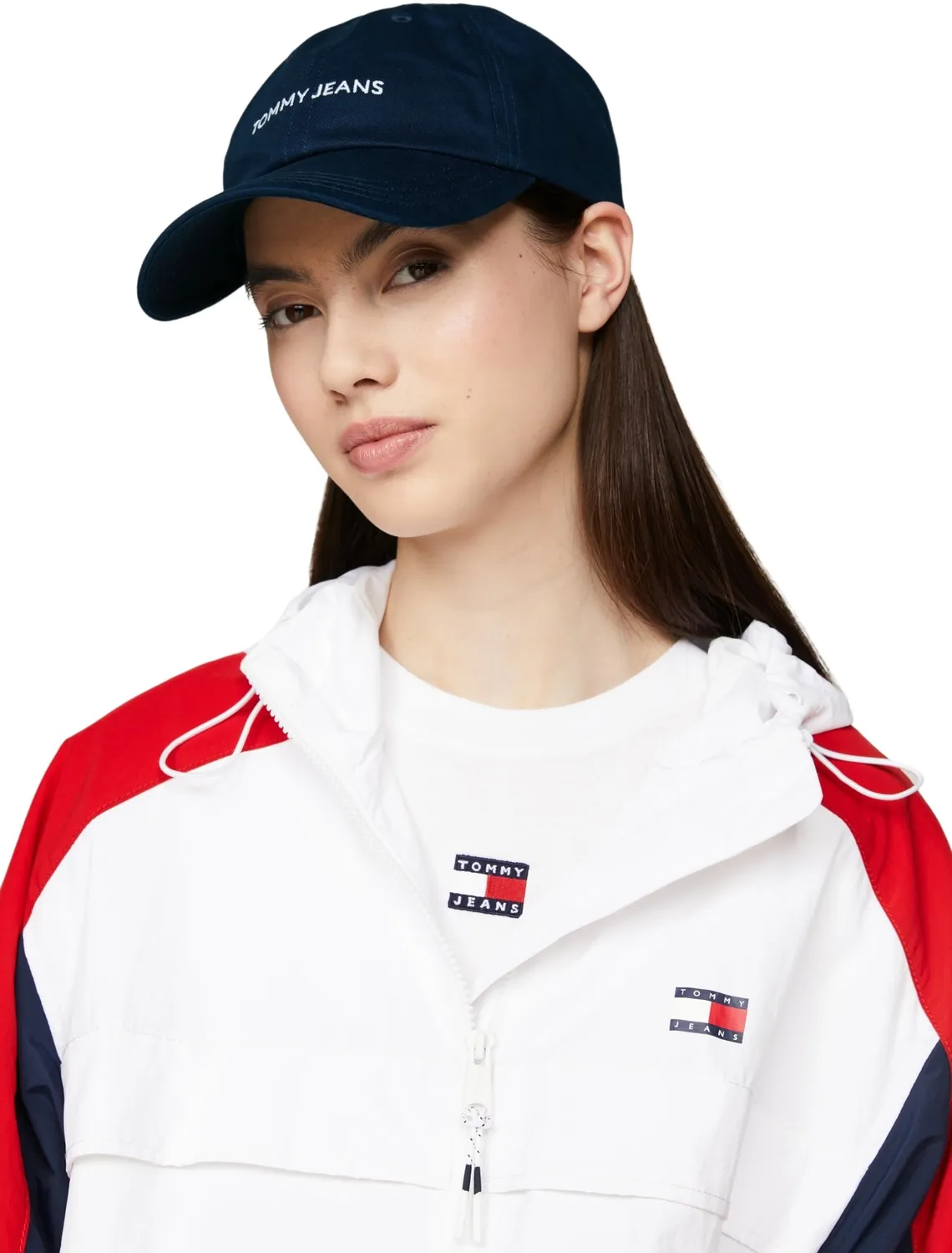 Tommy Jeans Tjw Linear Logo Cap Aw0aw15845 Kappe Blau
