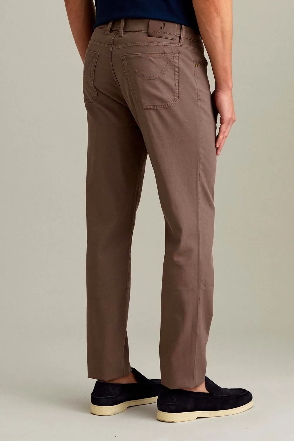 Jeckerson Jordan Slim Fit Hose schokobraun Baumwolle