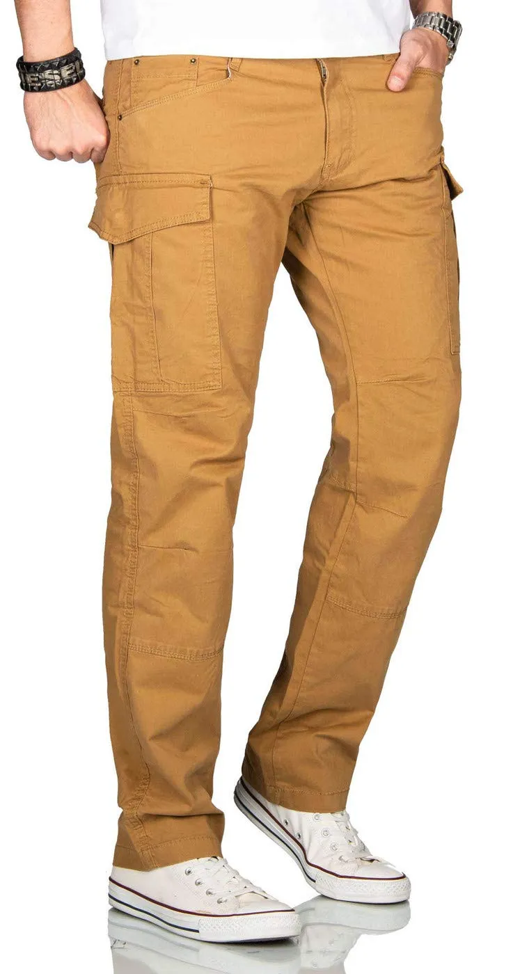 Alessandro Salvarini AS-032 Herren Cargohose Stretch Chino