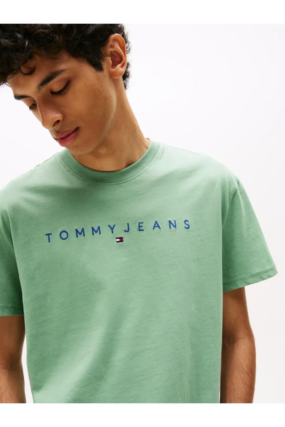 Tommy Jeans Linear Logo T-Shirt 3XL Große Größen Baumwolle