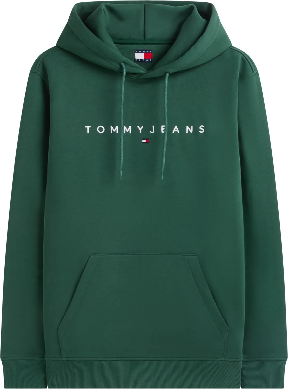 Tommy Jeans Linear DM0DM20746 Hoodie Grün L Baumwolle