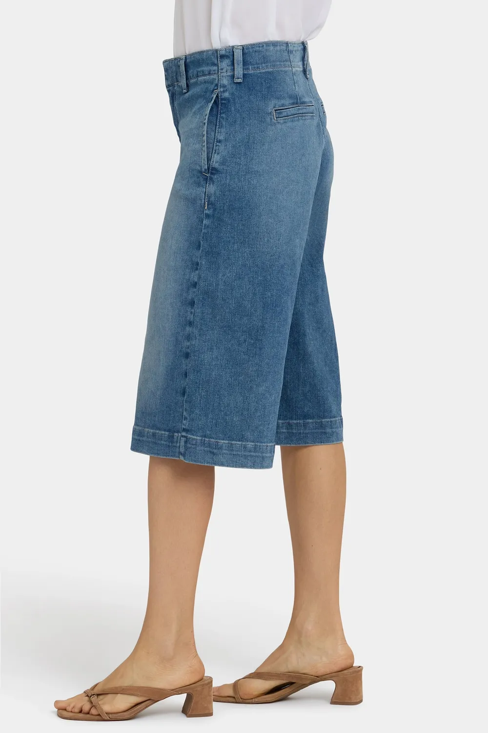 NYDJ Jeanne Culottes Jeans Breezy Palms Wide Leg