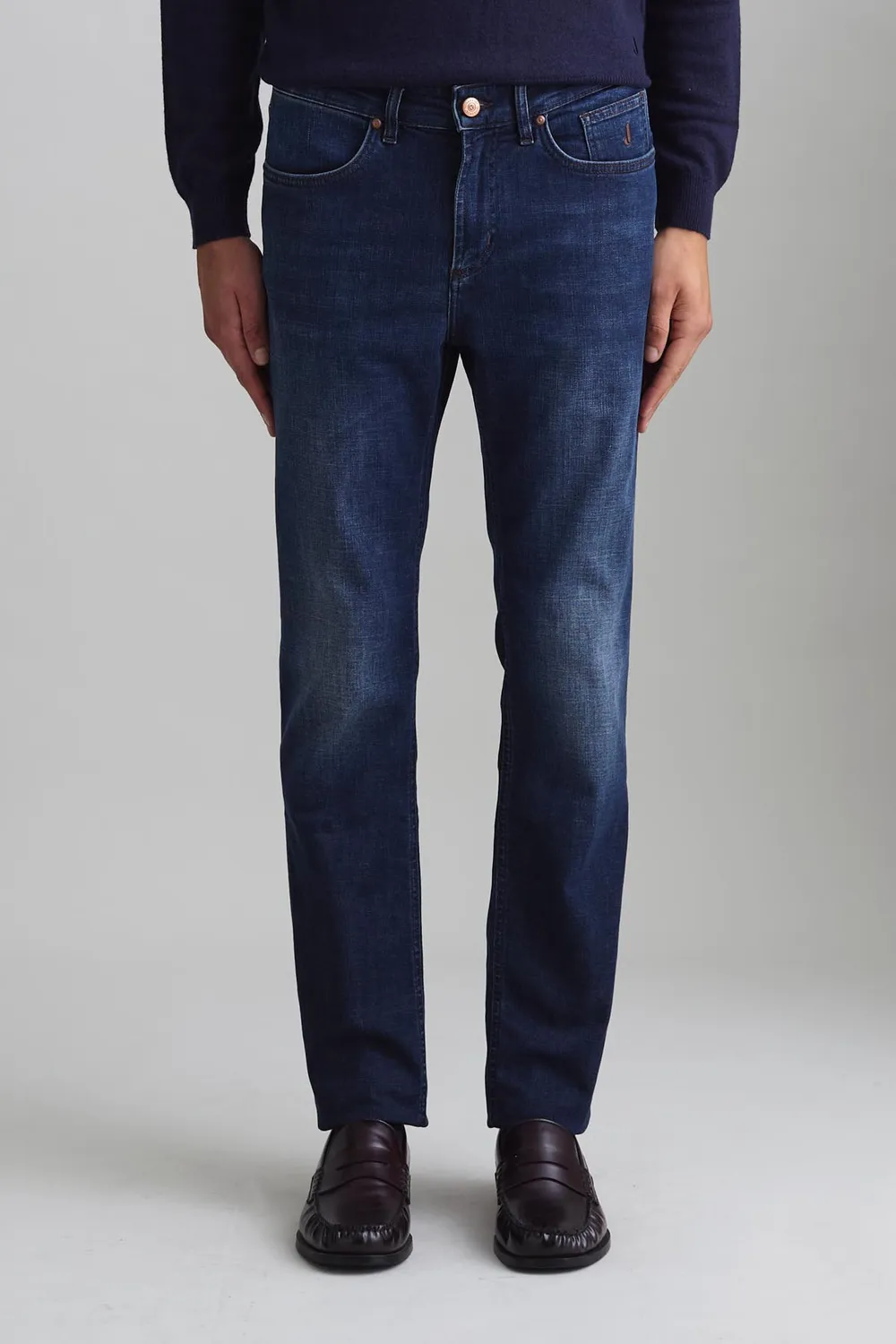 Jeckerson Jordan Slim Fit Jeans dunkelblau Indigo-Denim