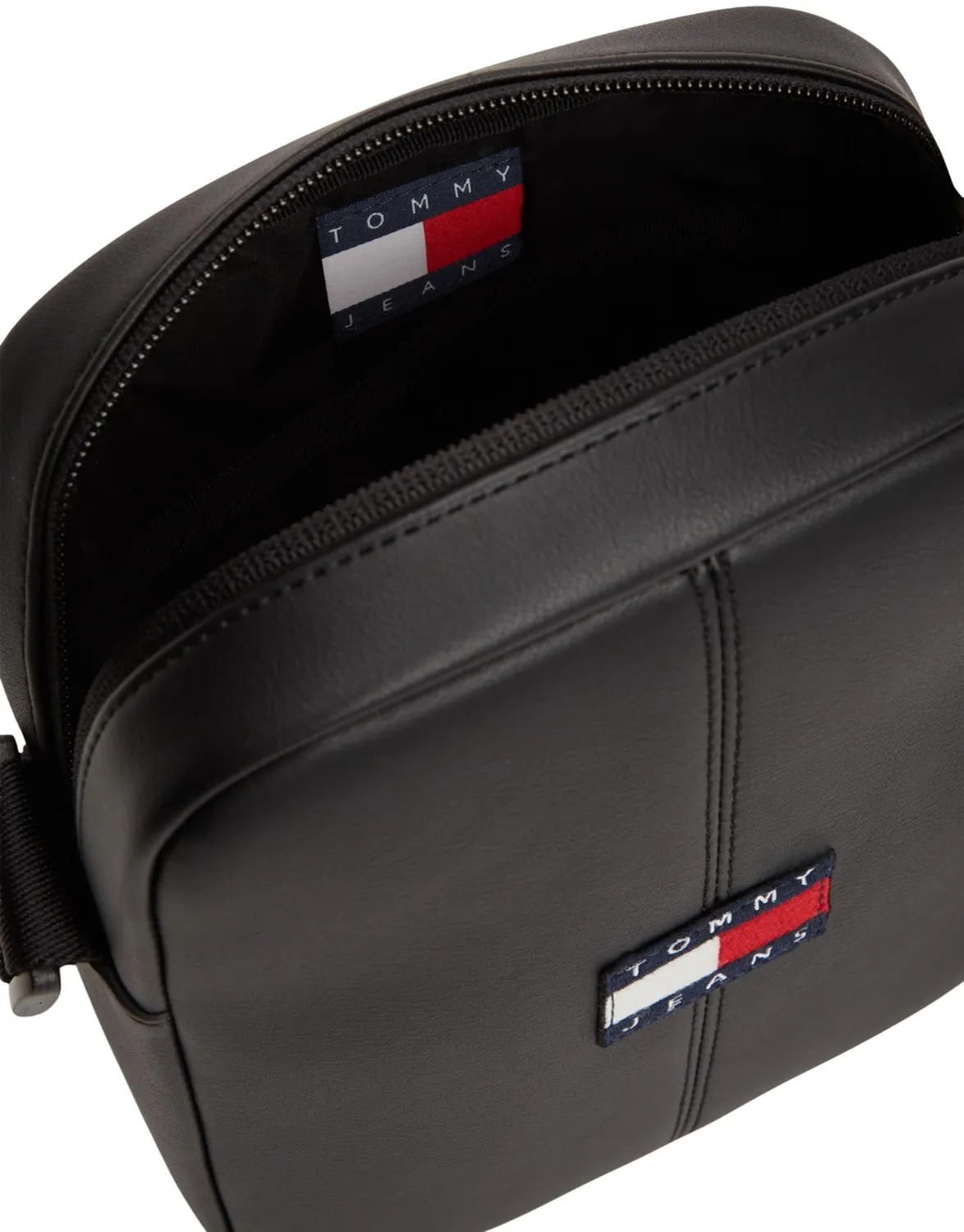 Tommy Jeans Daily Reporter Umhängetasche Schwarz Reissverschluss