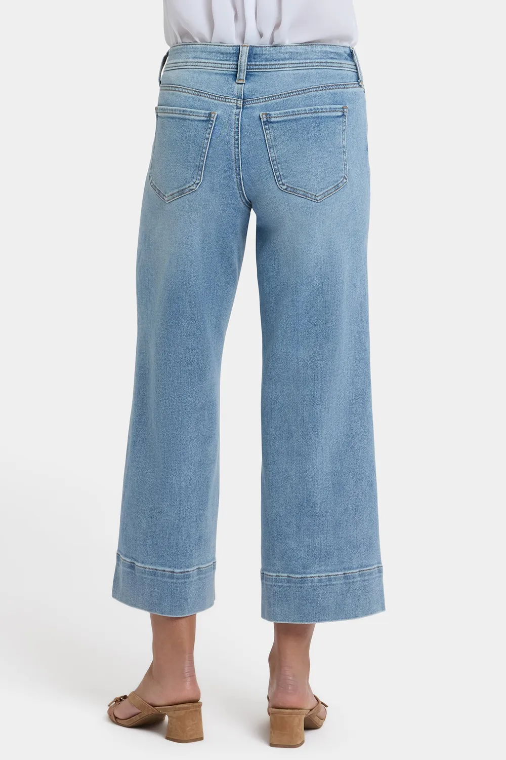 NYDJ Teresa Wide Leg Ankle Jeans Mist Springs Petite