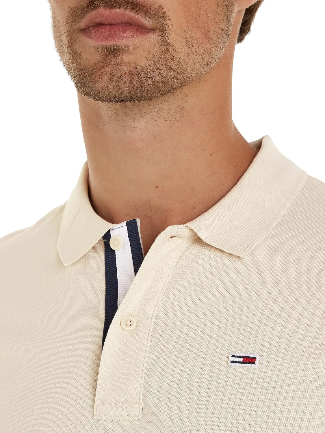 Tommy Jeans TJM Slim Placket Polo Dm0dm15940 XL Kurzarm