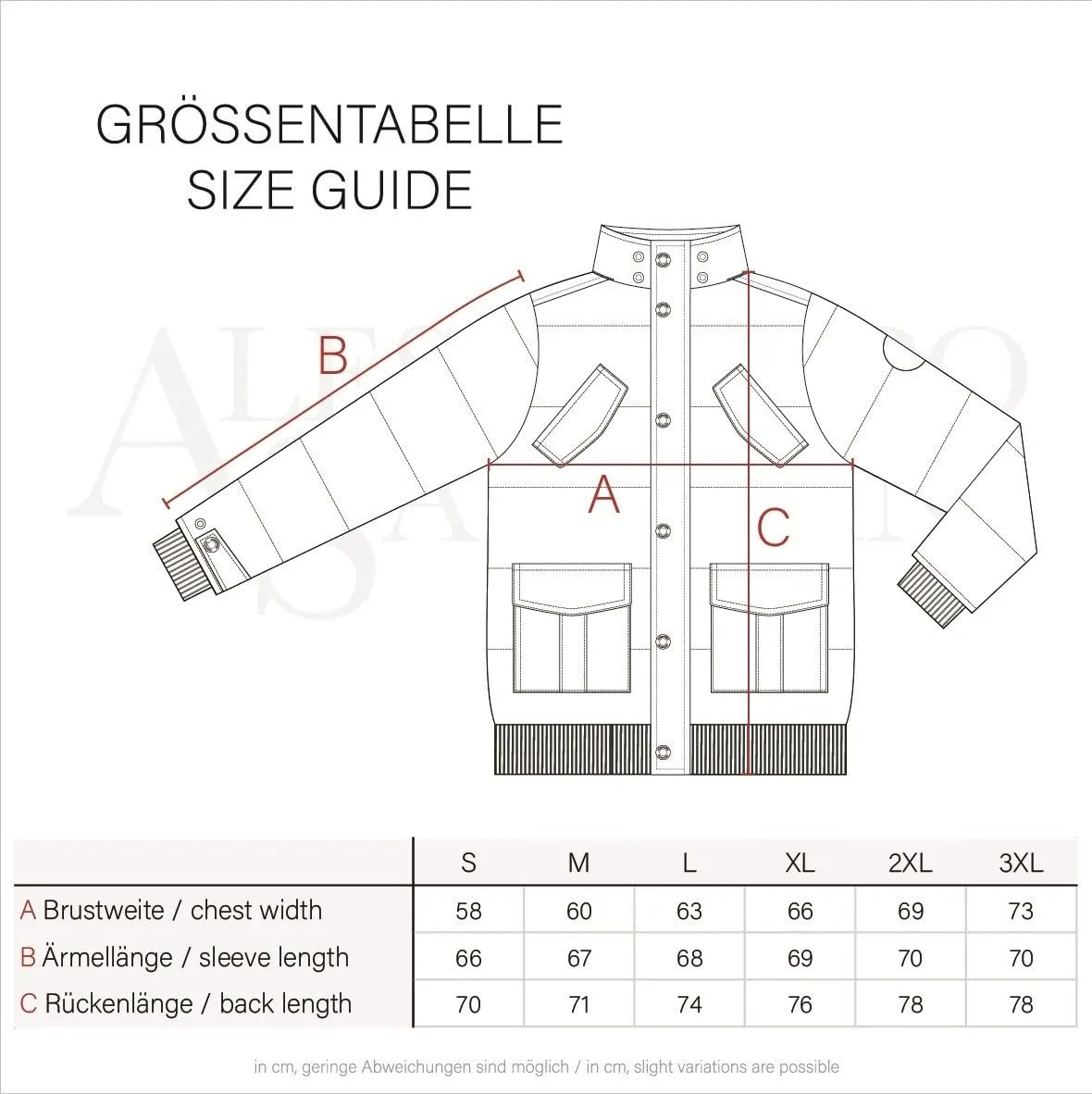 Alessandro Salvarini AS-286 Winterjacke warm gefüttert