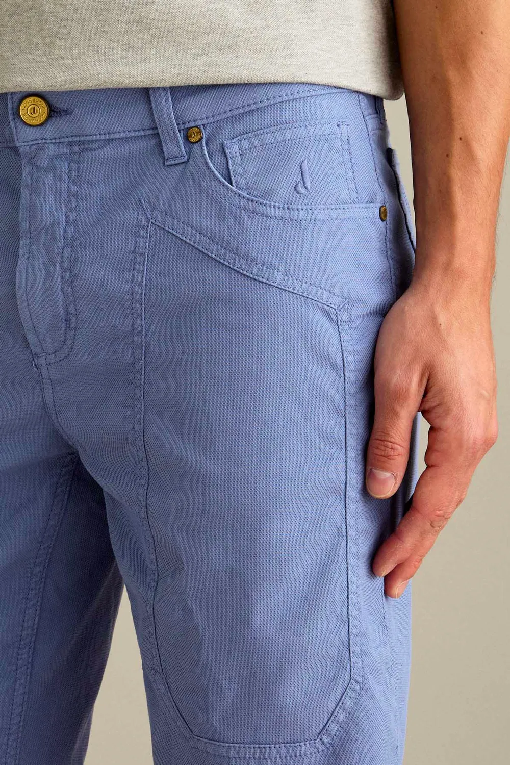 Jeckerson Jayden Slim Fit Bermuda hellblau Baumwolle