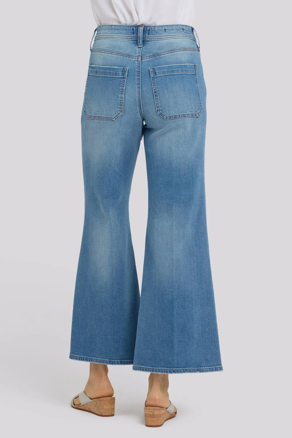 NYDJ Mia Palazzo Ankle Jeans Port Sea Weit