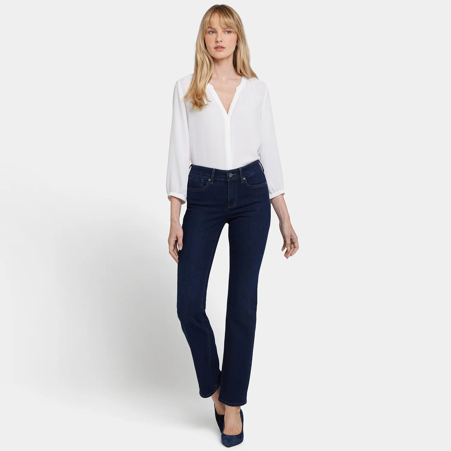 NYDJ Marilyn Straight Jeans Burbank Wash gerade