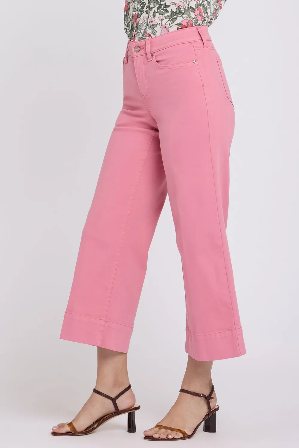 NYDJ Teresa Wide Leg Ankle Jeans Desert Rose