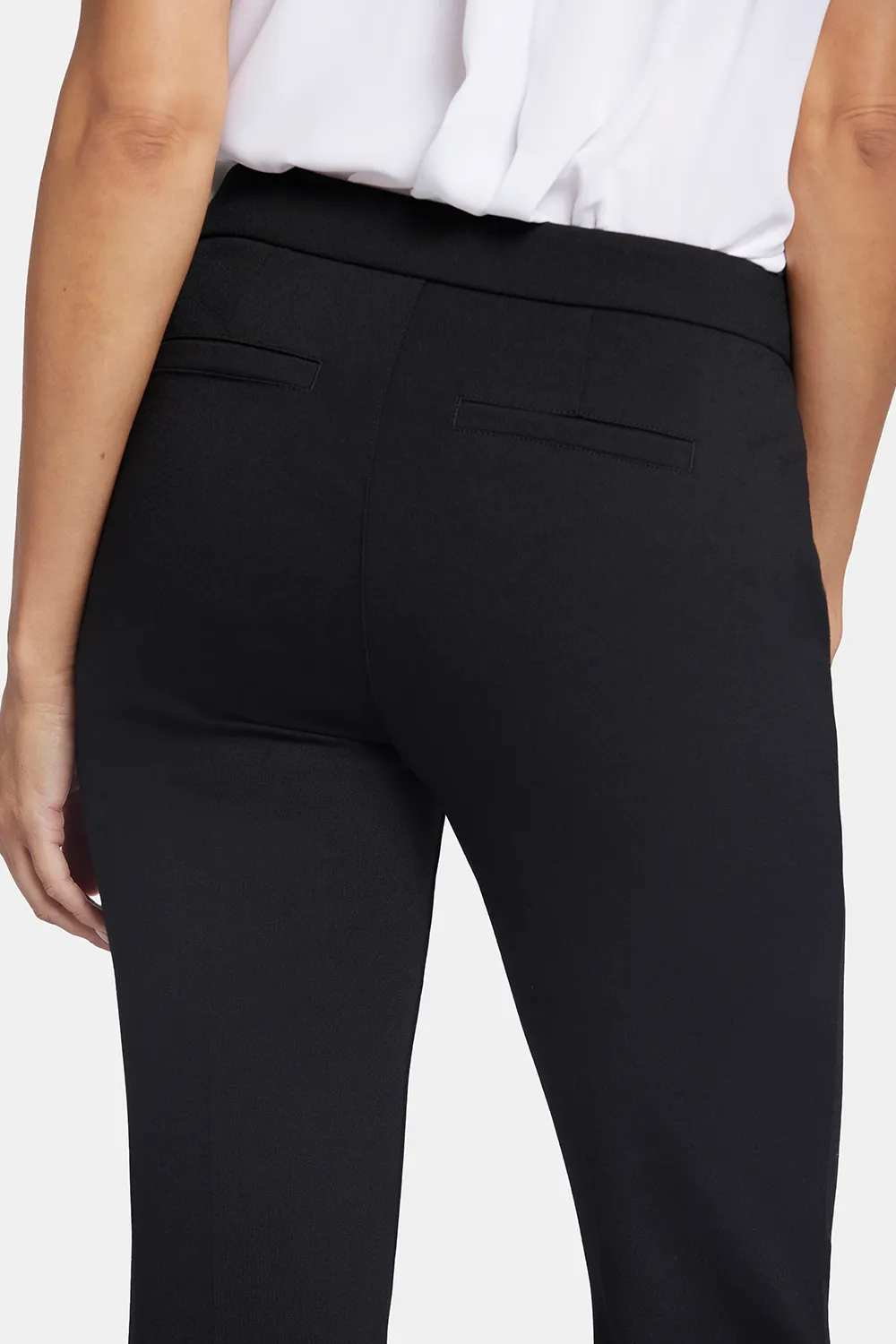 NYDJ Slim Trouser Stoffhose Schwarz Petite schmal