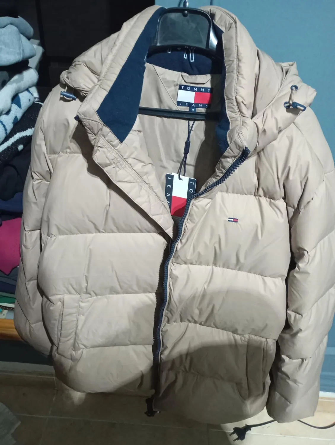 Tommy Jeans Pufferjacke Winter Herren blau Dark Night Navy