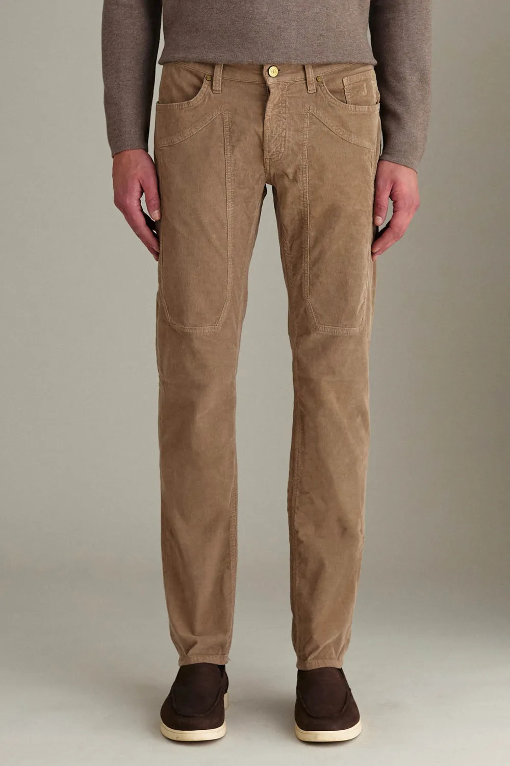 Jeckerson John Slim Fit Samthose sand Velours