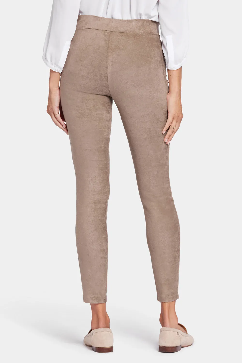 NYDJ Basic Legging Hose Saddlewood Wildleder-Optik