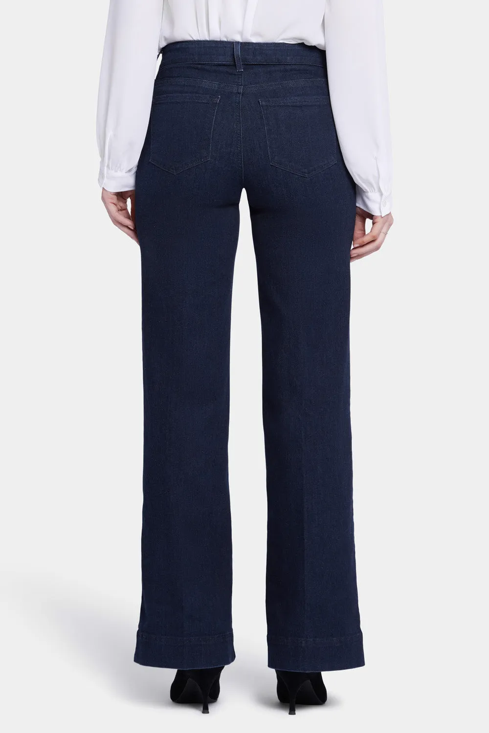 NYDJ Teresa Trouser Jeans Rinse Blau weites Bein