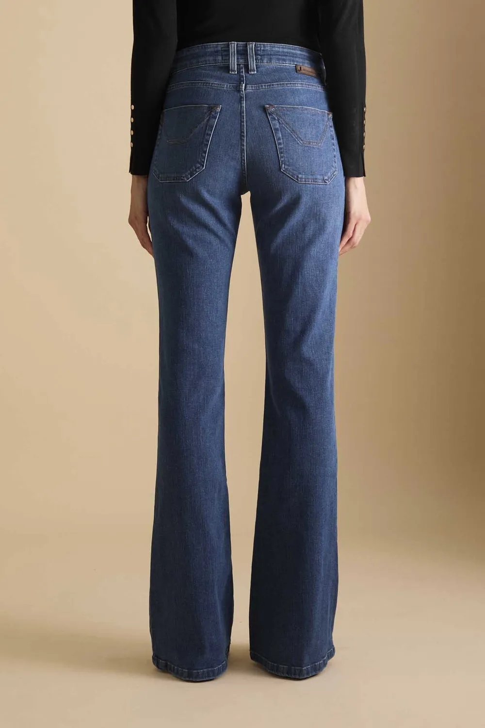 Jeckerson Jennifer Flared Damenjeans Mittelblau