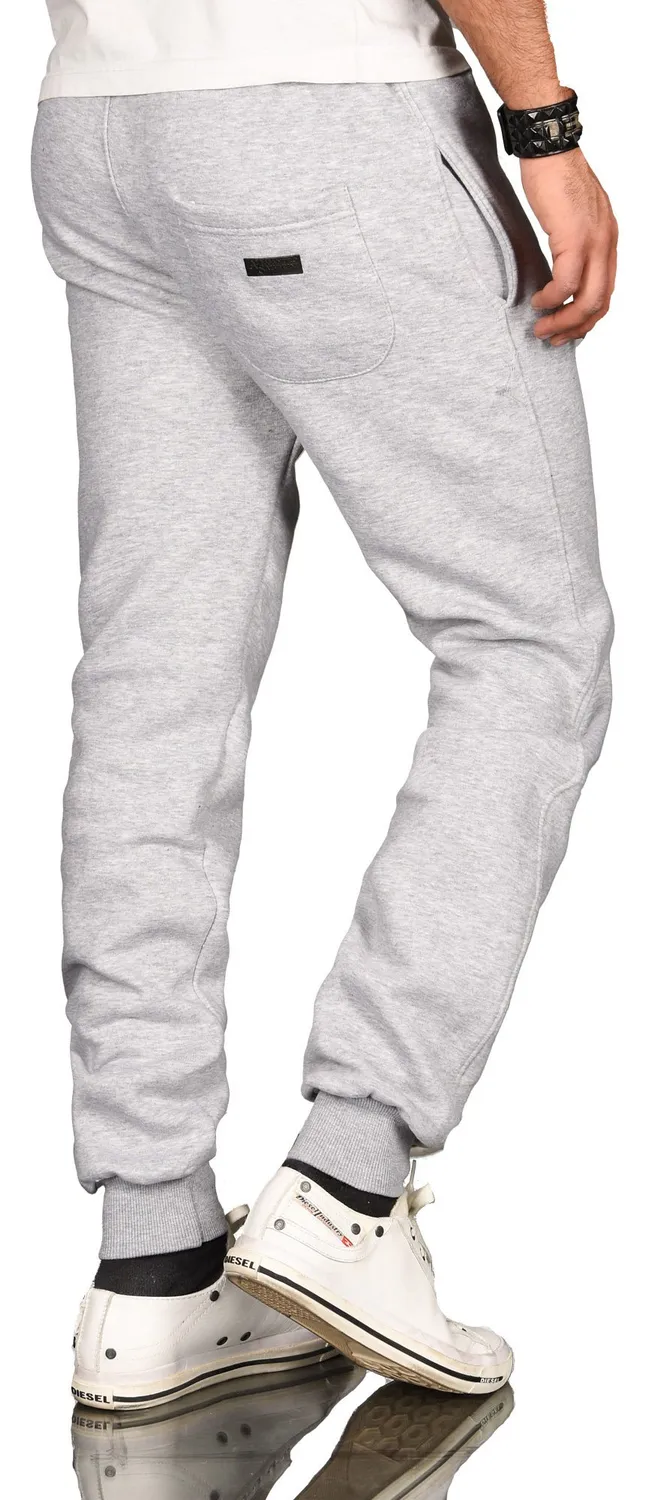 Alessandro Salvarini AS070 Jogginghose Herren mit Bündchen