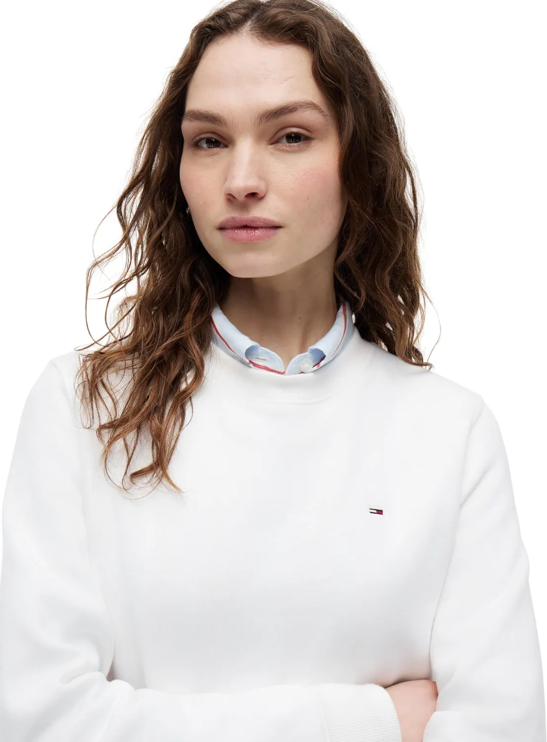 Tommy Jeans Crew Neck Pullover Damen Sweat Rundhals