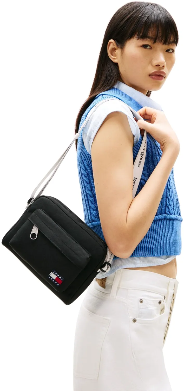 Tommy Jeans TJW ESS Daily Crossover Umhängetasche Schwarz
